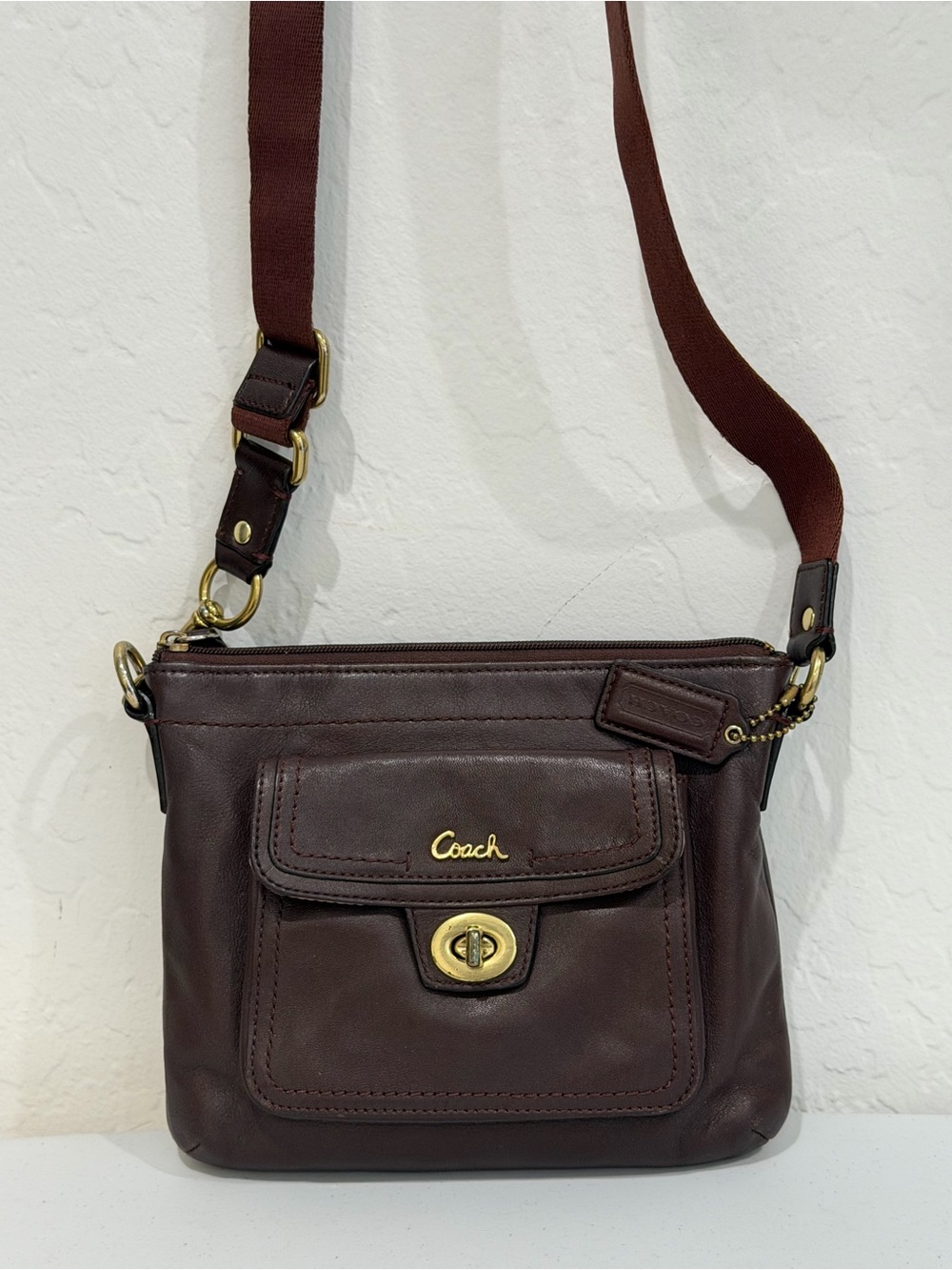 Coach Penelope Turnlock Pocket Swingpack Crossbody Bag